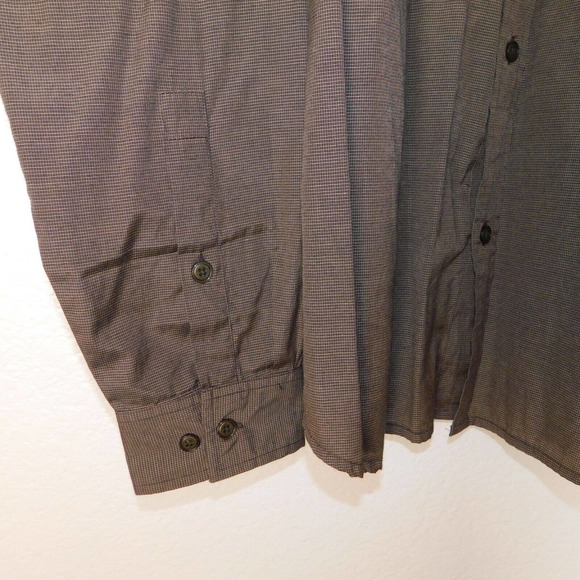 PrAna Shirt Adult XL Button Up Breathe Brown Long Sleeve Outdoor Lightweight - Picture 7 of 13